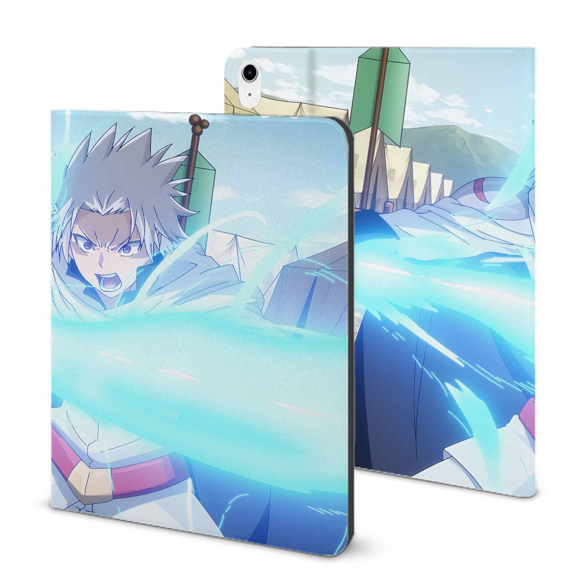 （画像用） 転スラ Regarding Reincarnated to Slime IPad ケース ブック型 PUレザー TPU 耐衝撃 軽量 薄型 ペン収納なし 全面保護 IPad 各モデル対応
